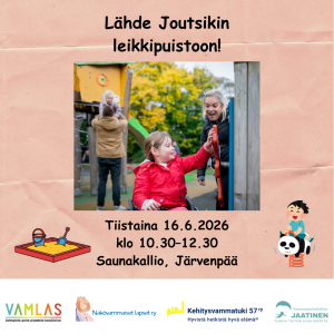 Lähde Joutsikin leikkipuistoon! mainos